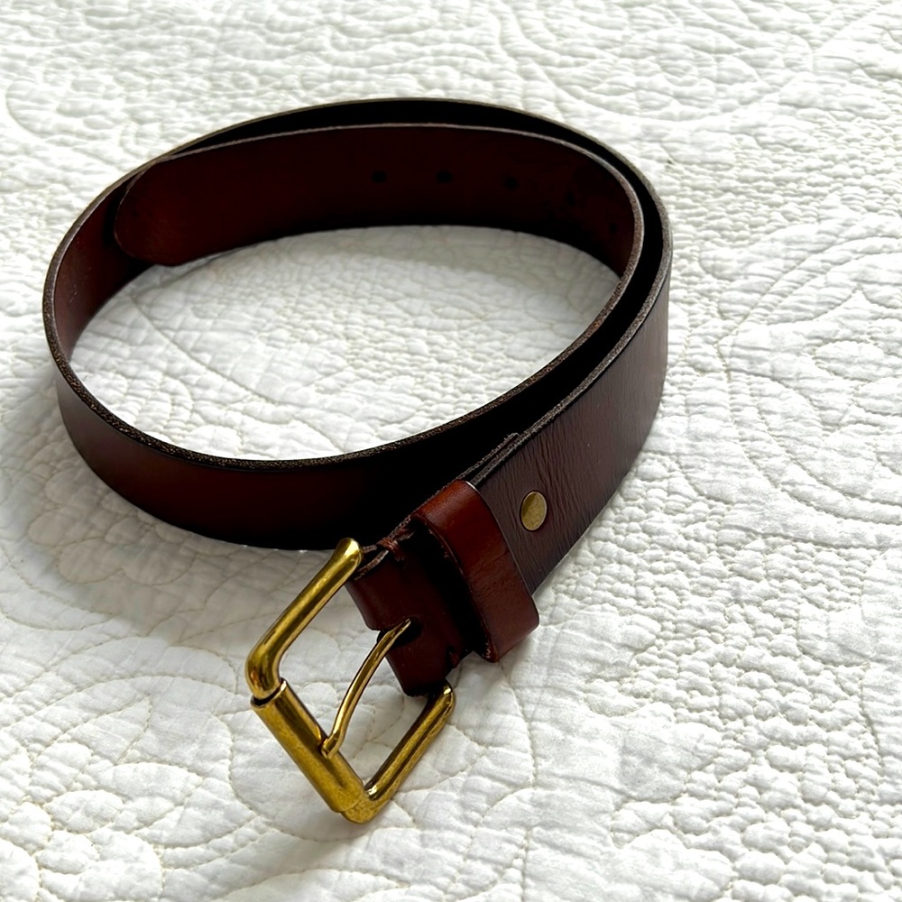 Mens leather belt
